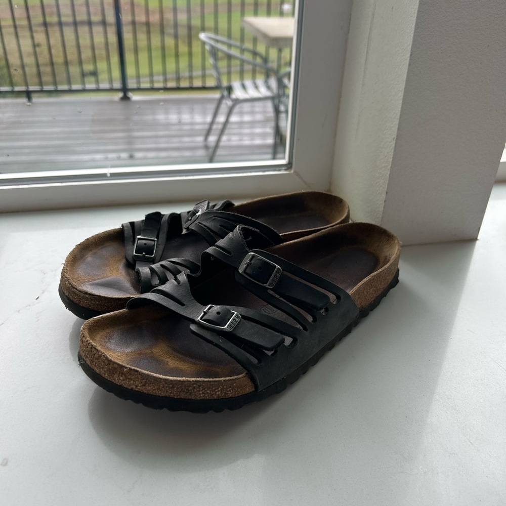 Birkenstock Black Triple-Strap Sandals